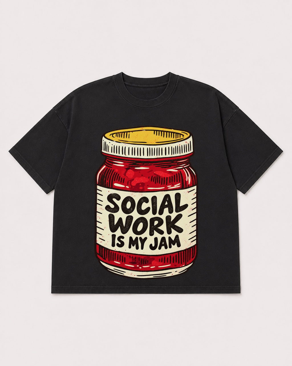 Mockup Boxy Heavyweight Tee Black product