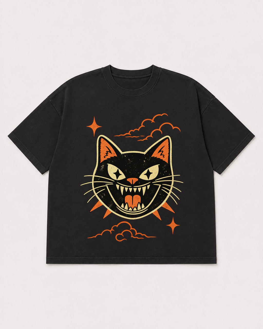 Mockup Boxy Heavyweight Tee Black product