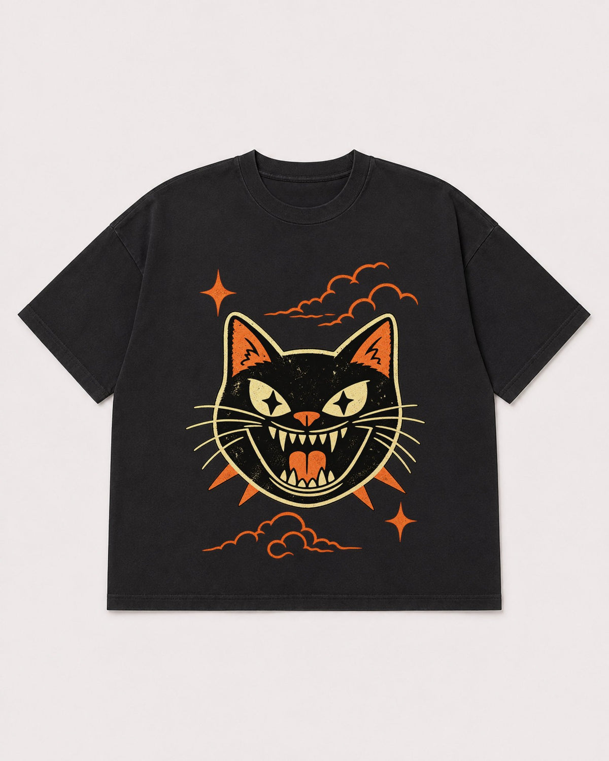 Mockup Boxy Heavyweight Tee Black product