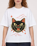 Mockup Boxy Heavyweight Tee White female close-up 09