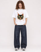 Mockup Boxy Heavyweight Tee White female full-body 09