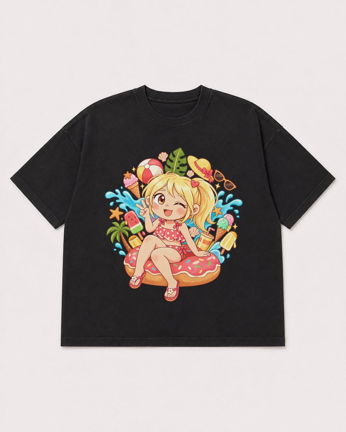 Mockup Boxy Heavyweight Tee Black product
