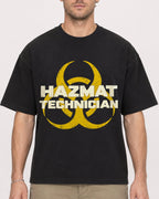 Mockup Boxy Heavyweight Tee Black male close-up 08