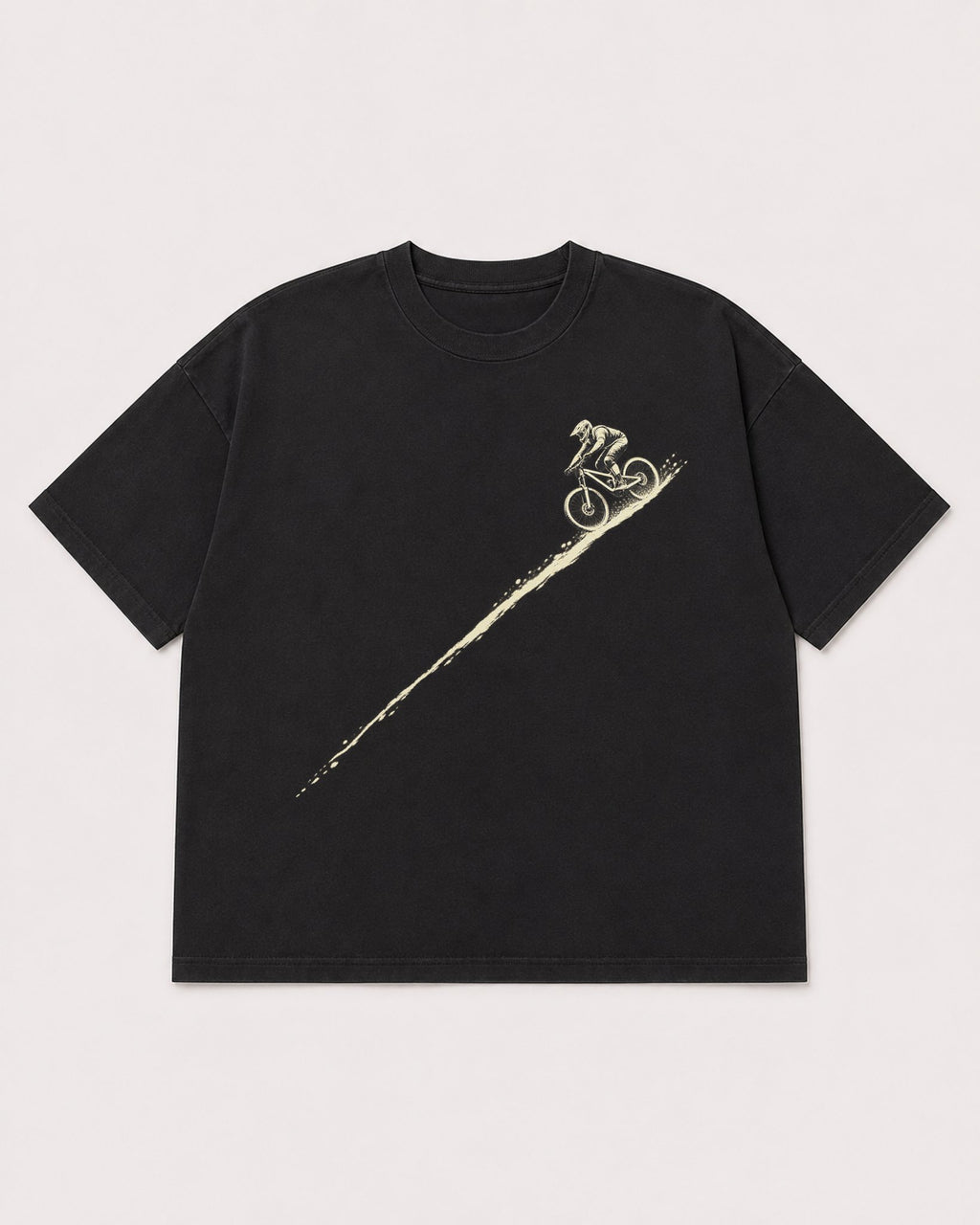 Mockup Boxy Heavyweight Tee Black product