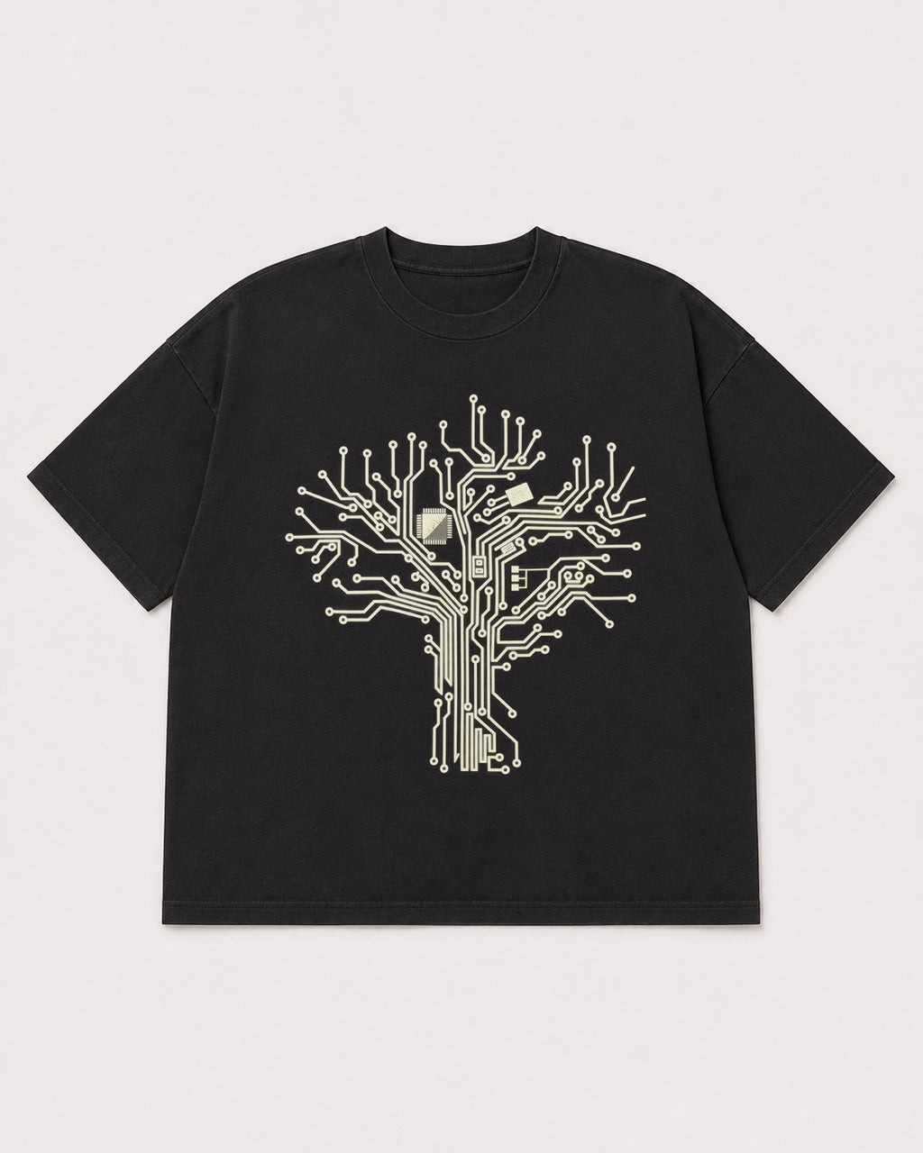 Mockup Boxy Heavyweight Tee Black product