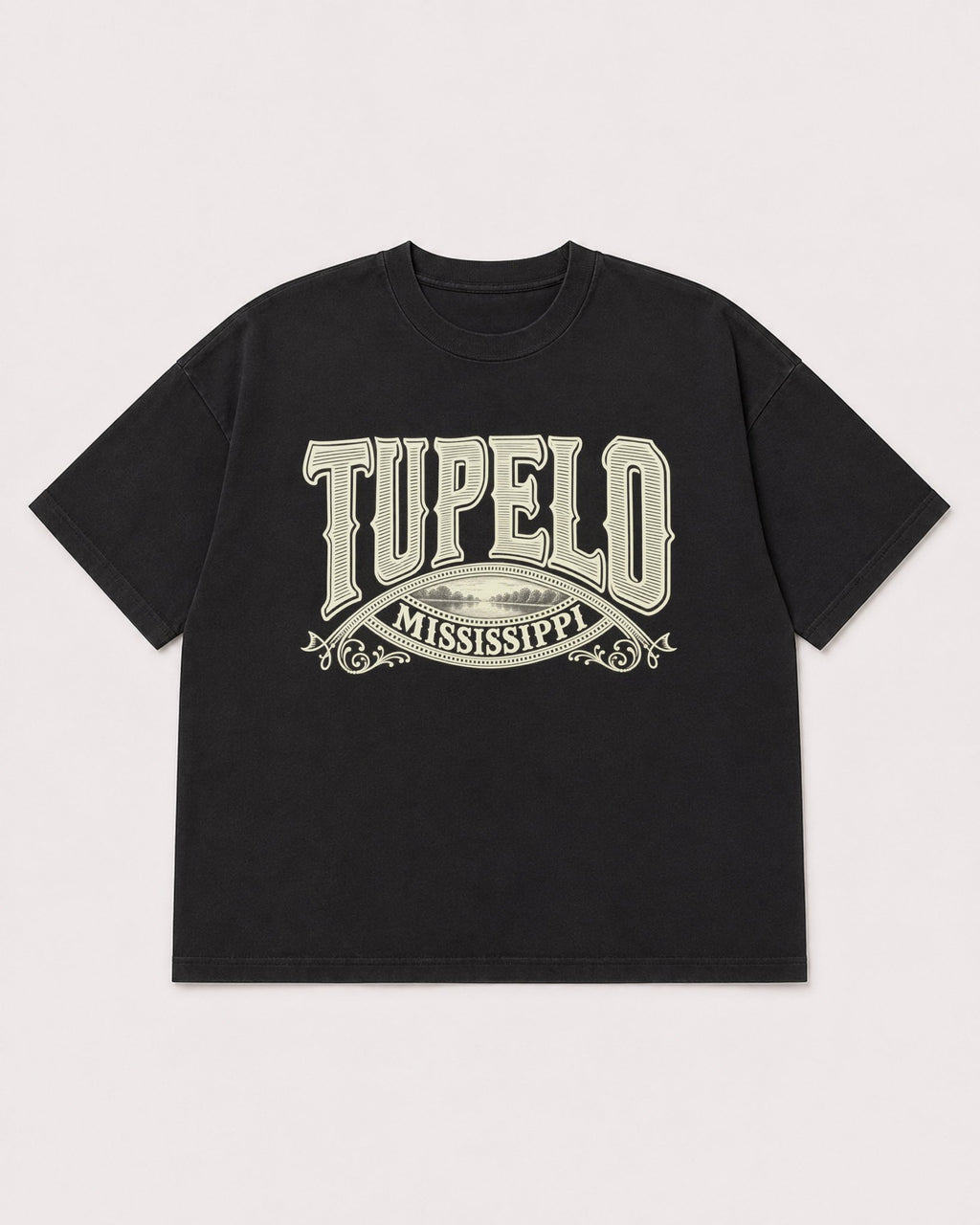 Mockup Boxy Heavyweight Tee Black product