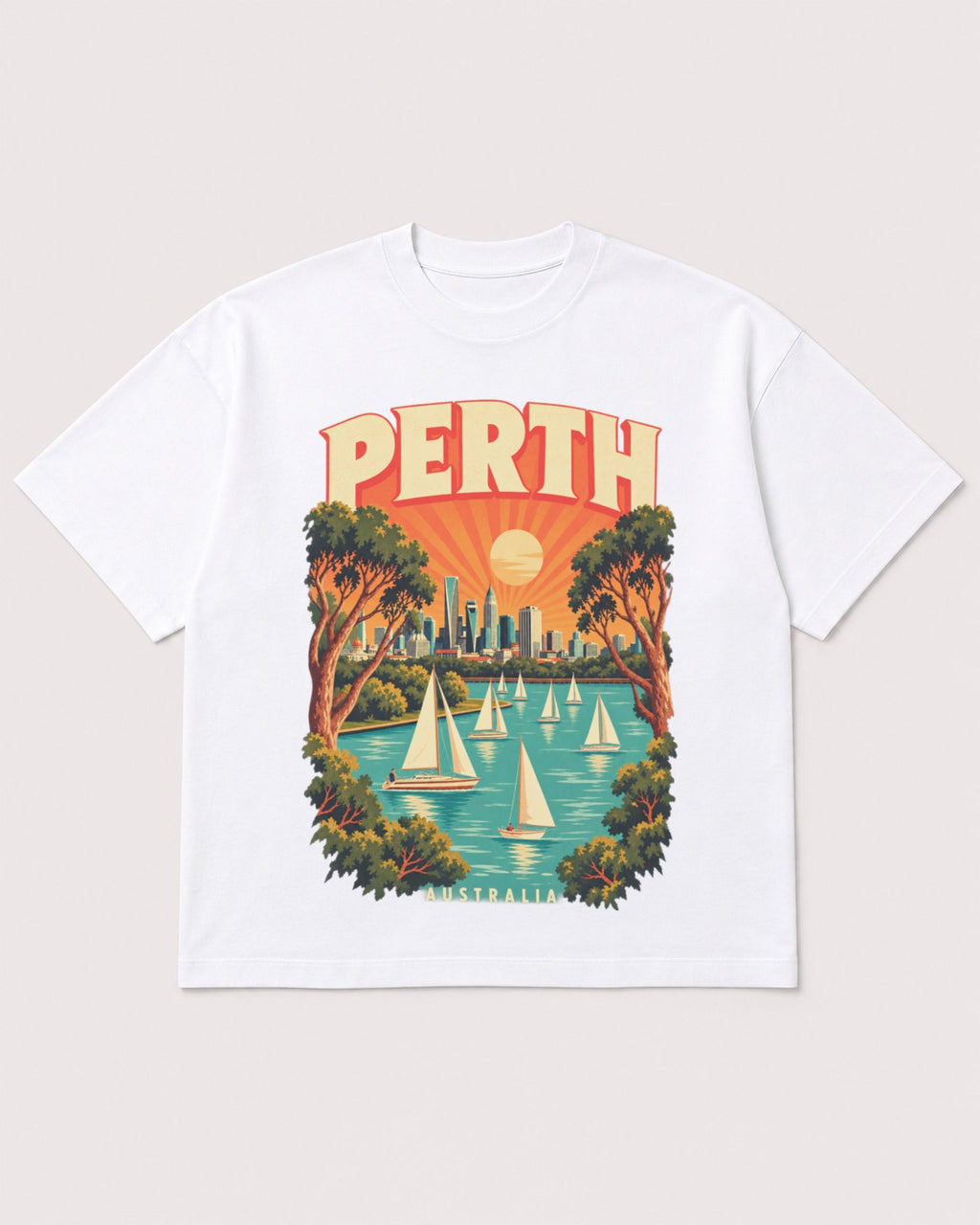 Mockup Boxy Heavyweight Tee White product