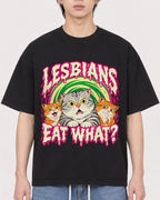 Mockup Boxy Heavyweight Tee Black male close-up 11