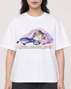 Mockup Boxy Heavyweight Tee White female close-up 03