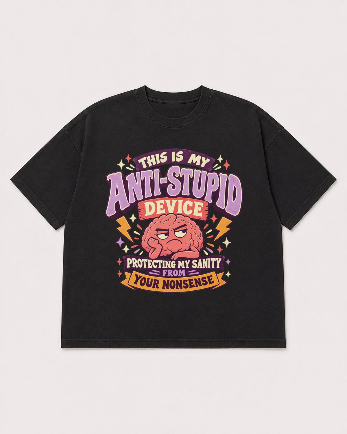 Mockup Boxy Heavyweight Tee Black product