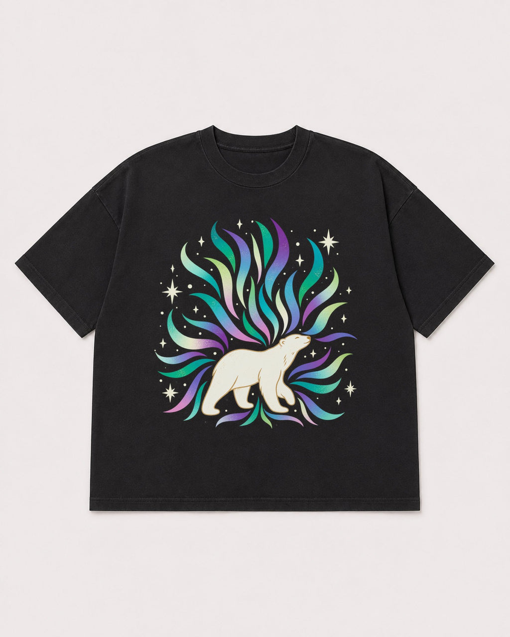 Mockup Boxy Heavyweight Tee Black product