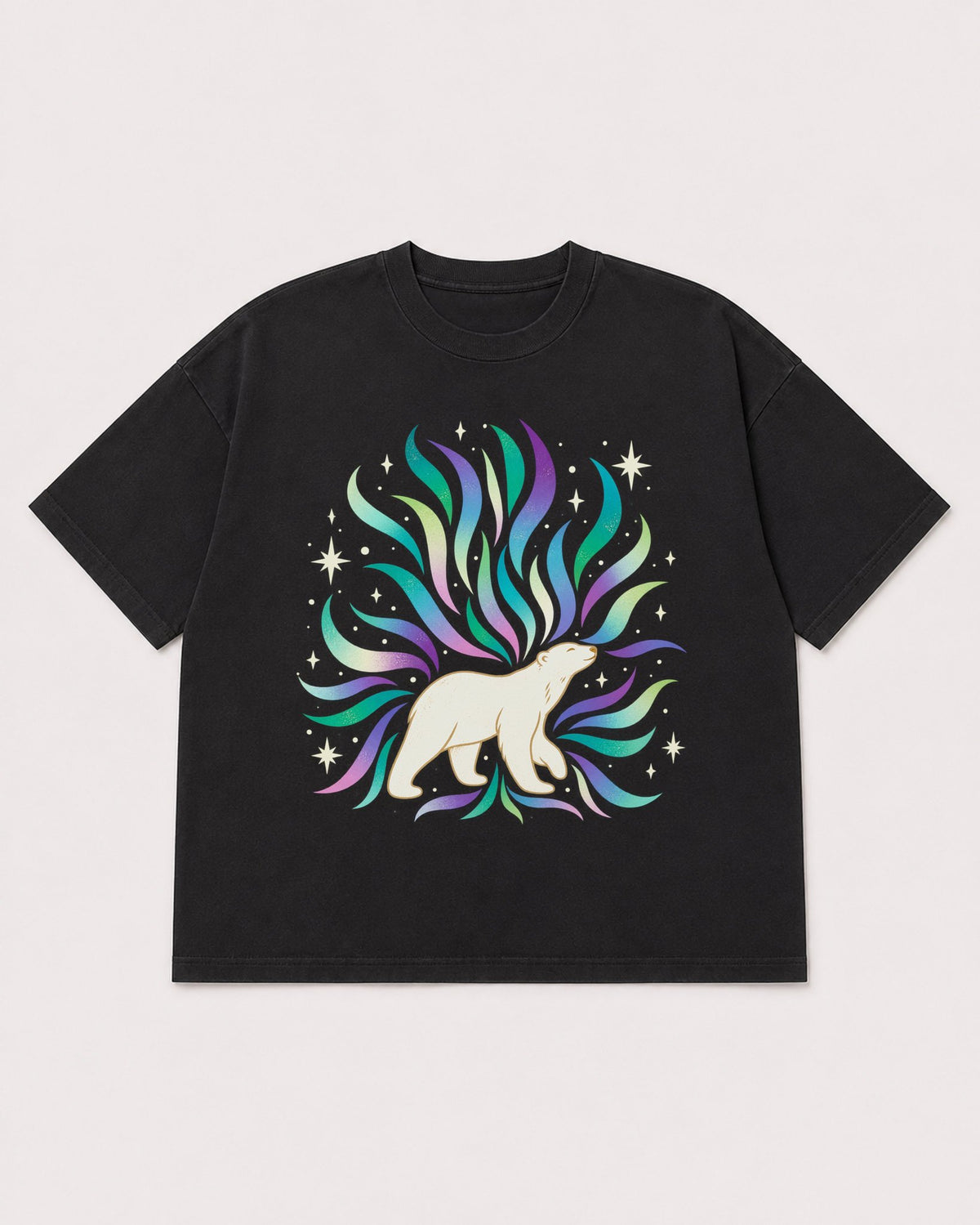 Mockup Boxy Heavyweight Tee Black product