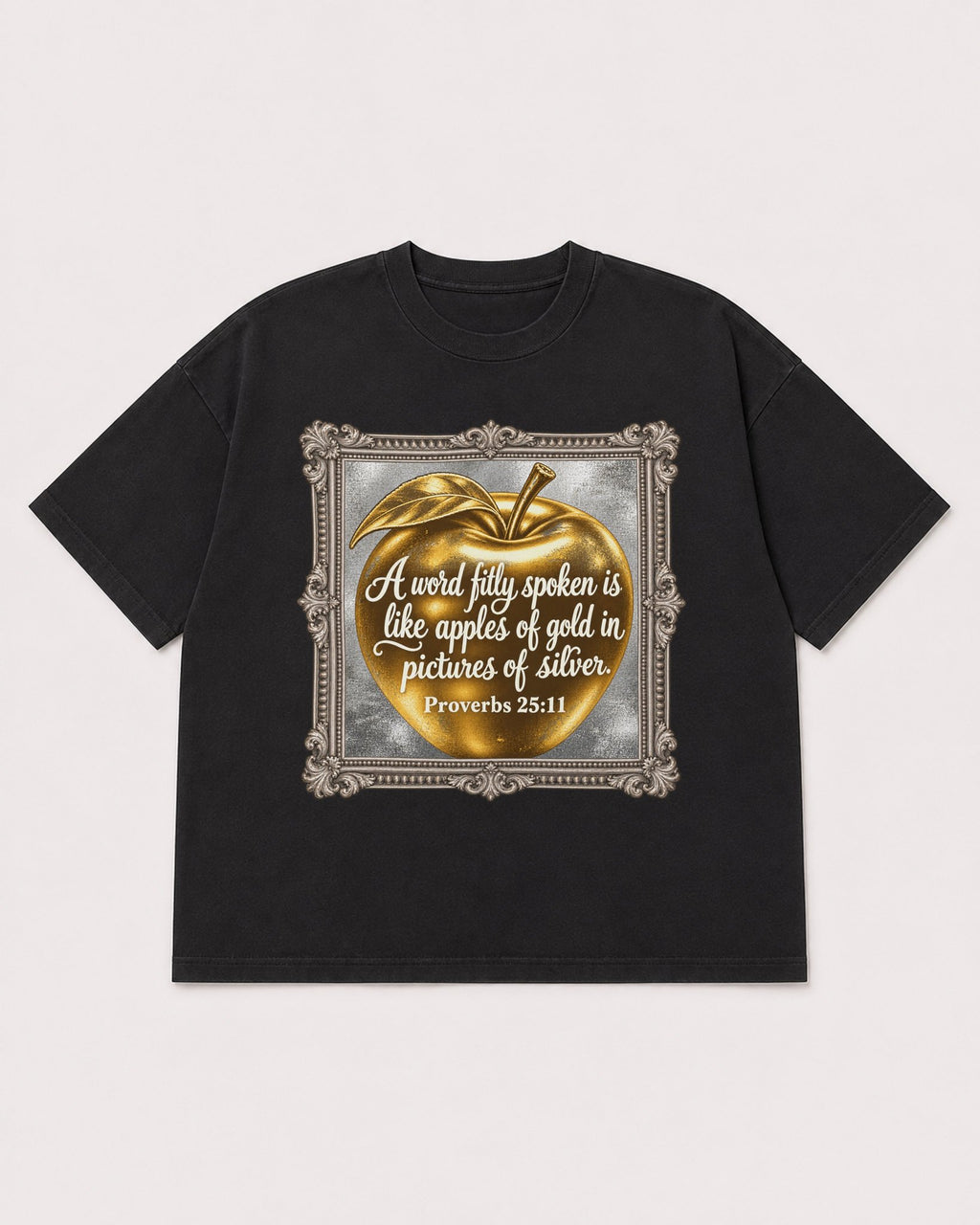 Mockup Boxy Heavyweight Tee Black product