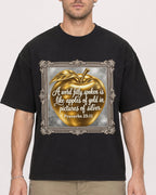 Mockup Boxy Heavyweight Tee Black male close-up 08
