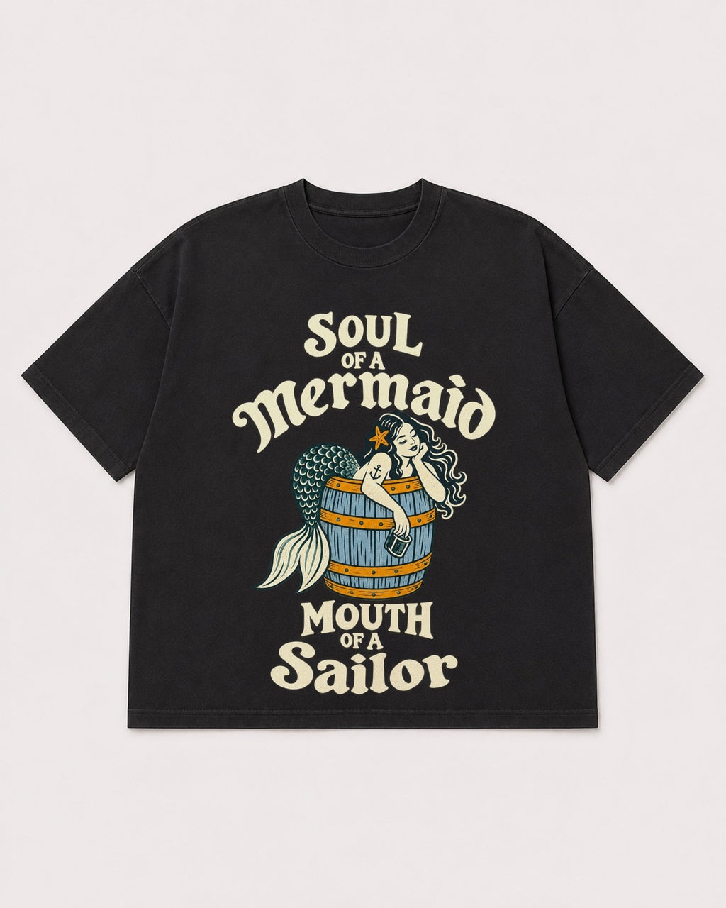 Mockup Boxy Heavyweight Tee Black product