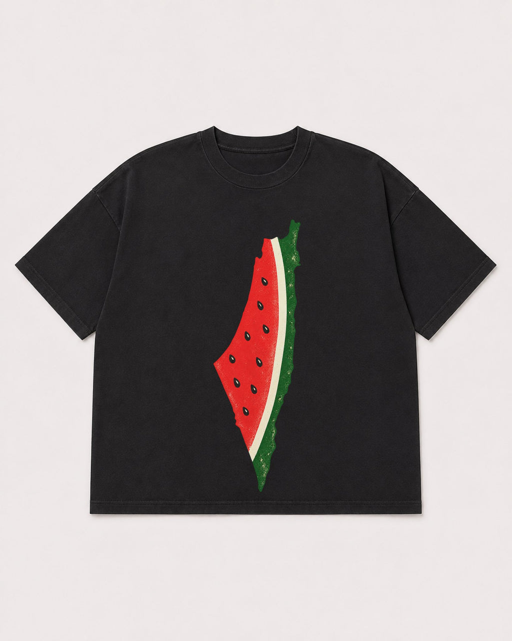 Mockup Boxy Heavyweight Tee Black product