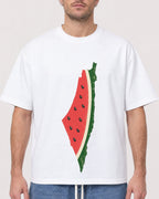 Mockup Boxy Heavyweight Tee White male close-up 08
