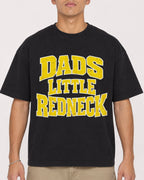 Mockup Boxy Heavyweight Tee Black male close-up 16