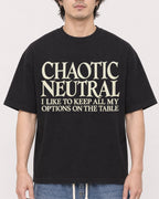 Mockup Boxy Heavyweight Tee Black male close-up 03