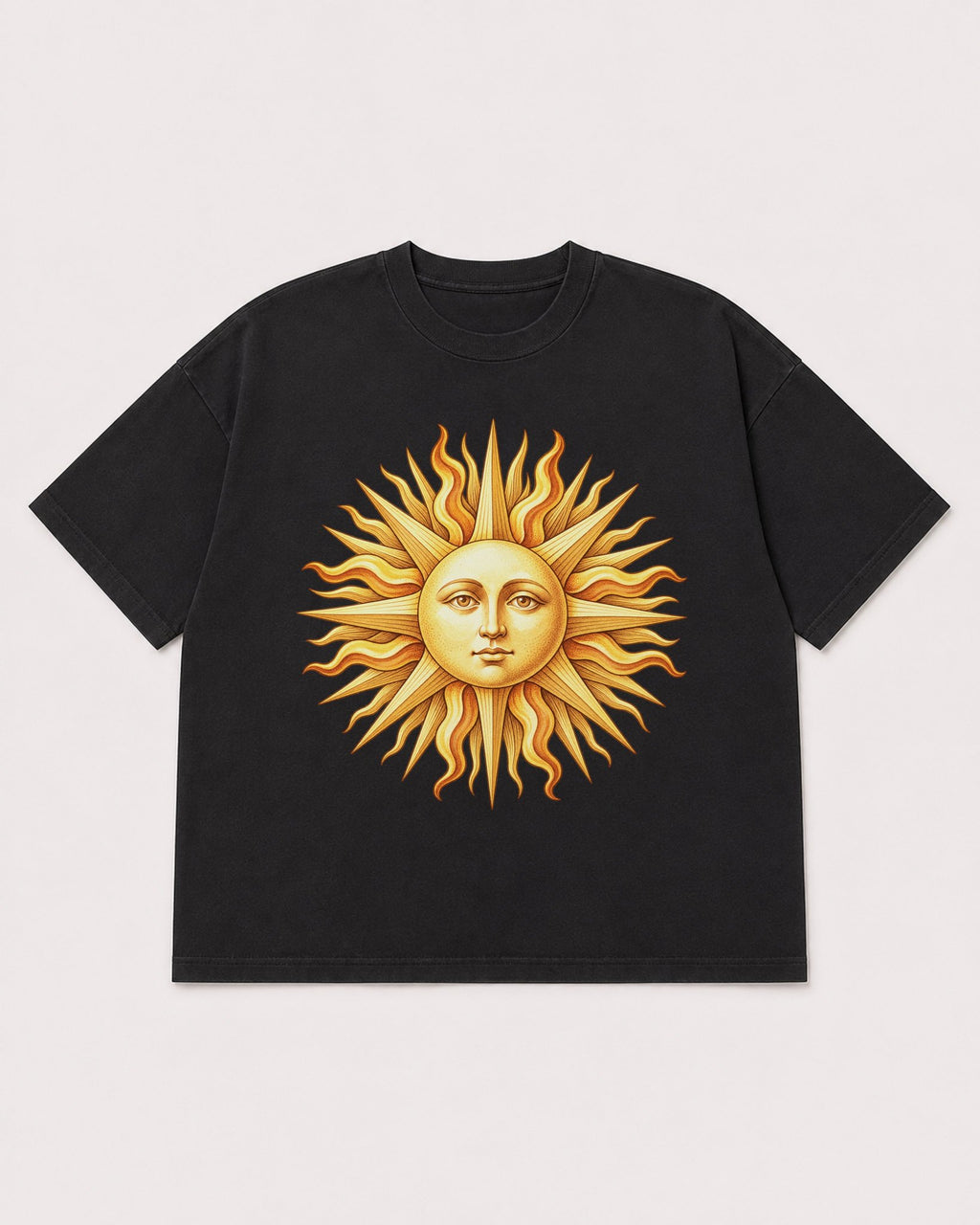 Mockup Boxy Heavyweight Tee Black product
