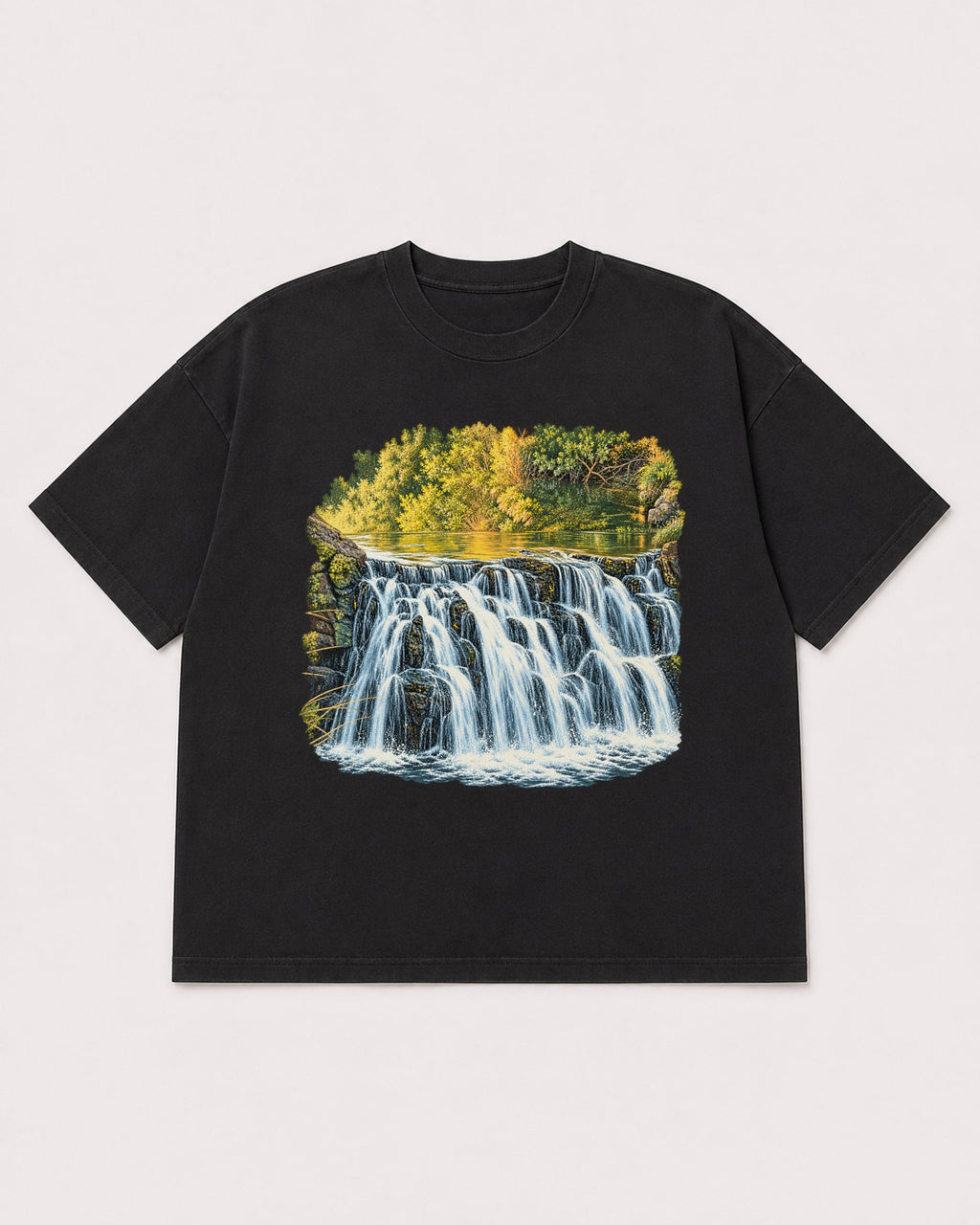 Mockup Boxy Heavyweight Tee Black product