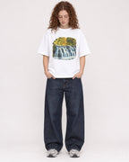 Mockup Boxy Heavyweight Tee White female full-body 09