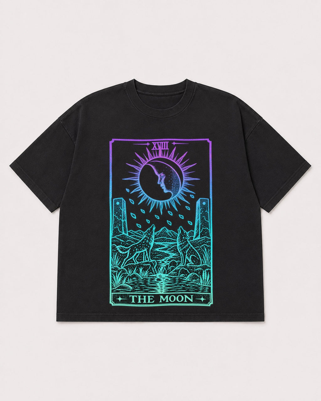 Mockup Boxy Heavyweight Tee Black product