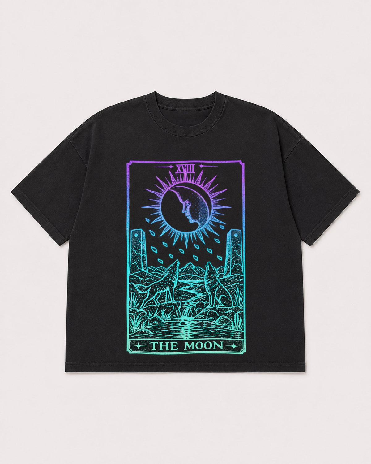 Mockup Boxy Heavyweight Tee Black product