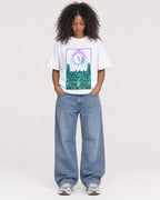 Mockup Boxy Heavyweight Tee White female full-body 05