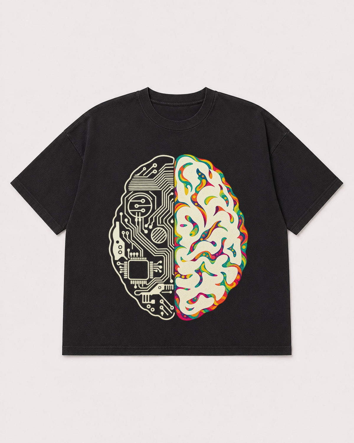 Mockup Boxy Heavyweight Tee Black product