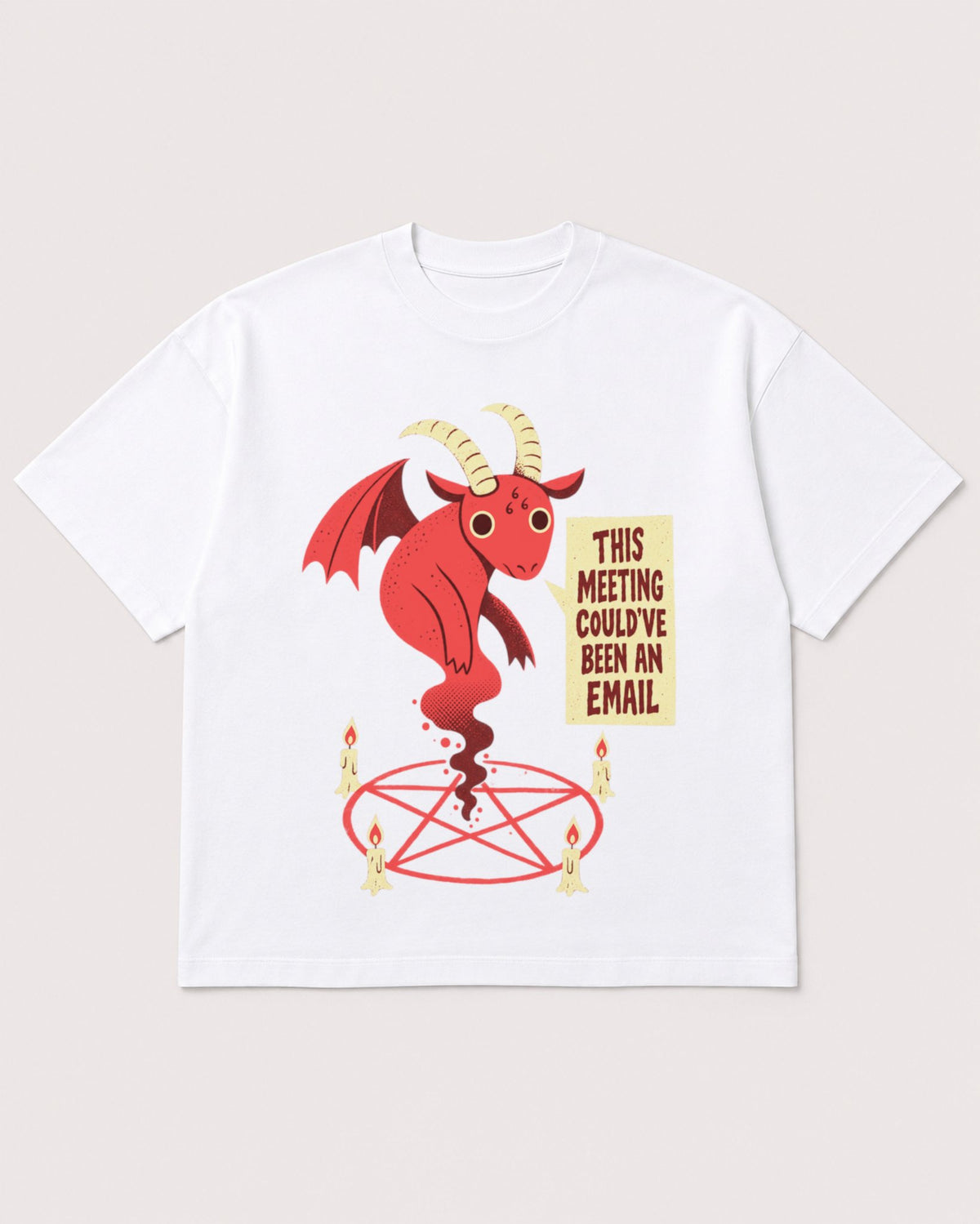 Mockup Boxy Heavyweight Tee White product