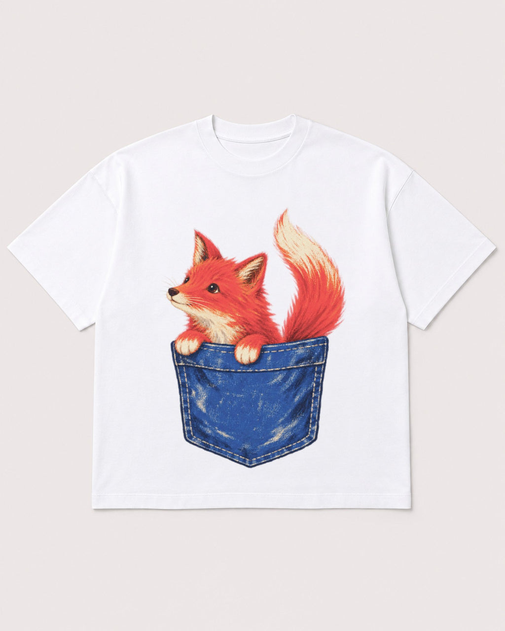 Mockup Boxy Heavyweight Tee White product