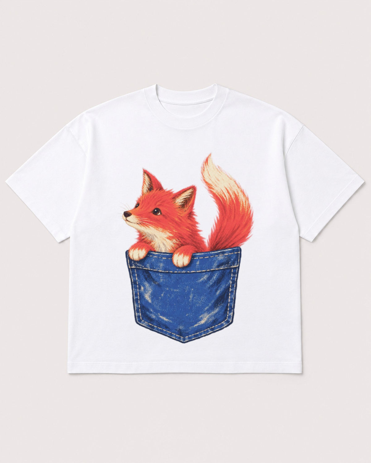 Mockup Boxy Heavyweight Tee White product