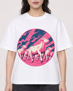 Mockup Boxy Heavyweight Tee White female close-up 03