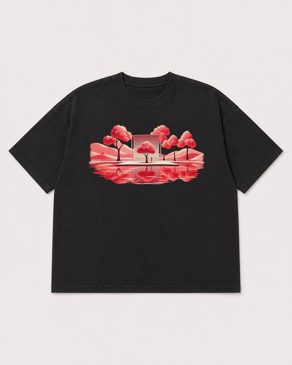 Mockup Boxy Heavyweight Tee Black product