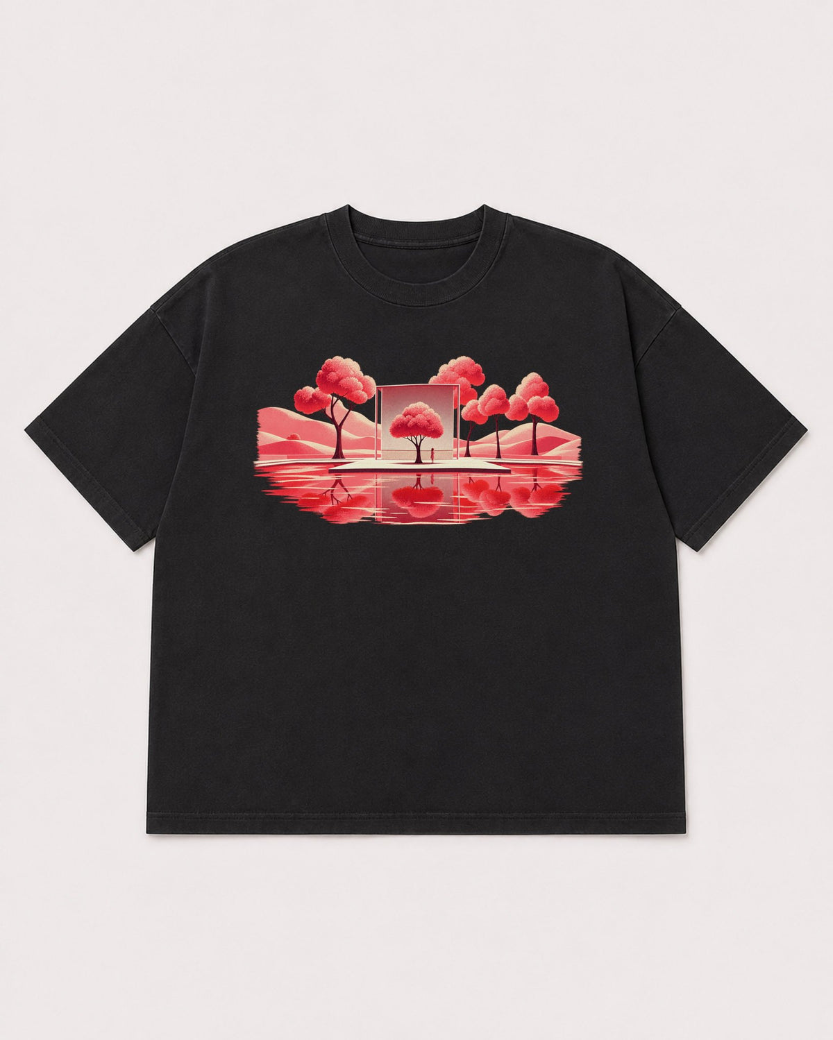 Mockup Boxy Heavyweight Tee Black product