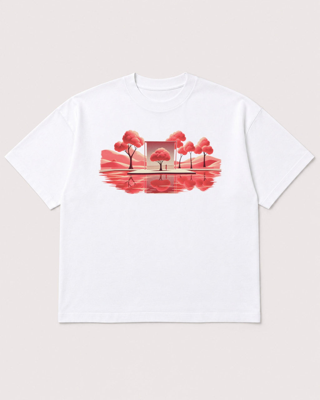 Mockup Boxy Heavyweight Tee White product
