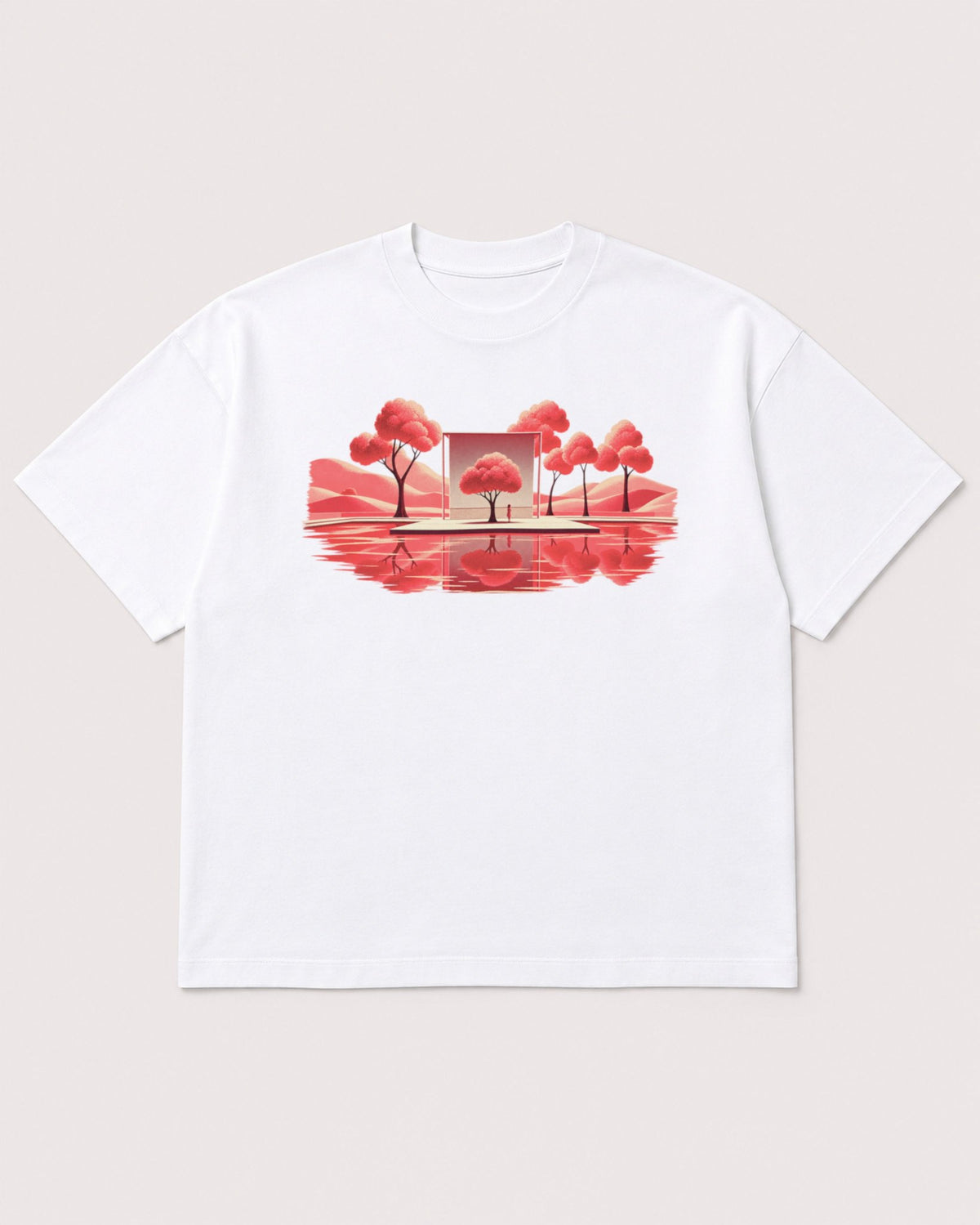 Mockup Boxy Heavyweight Tee White product