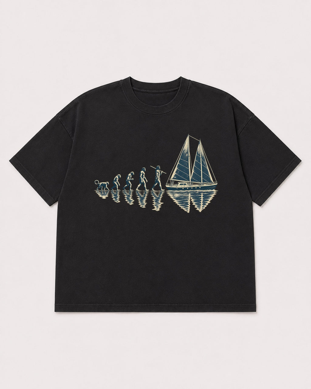 Mockup Boxy Heavyweight Tee Black product