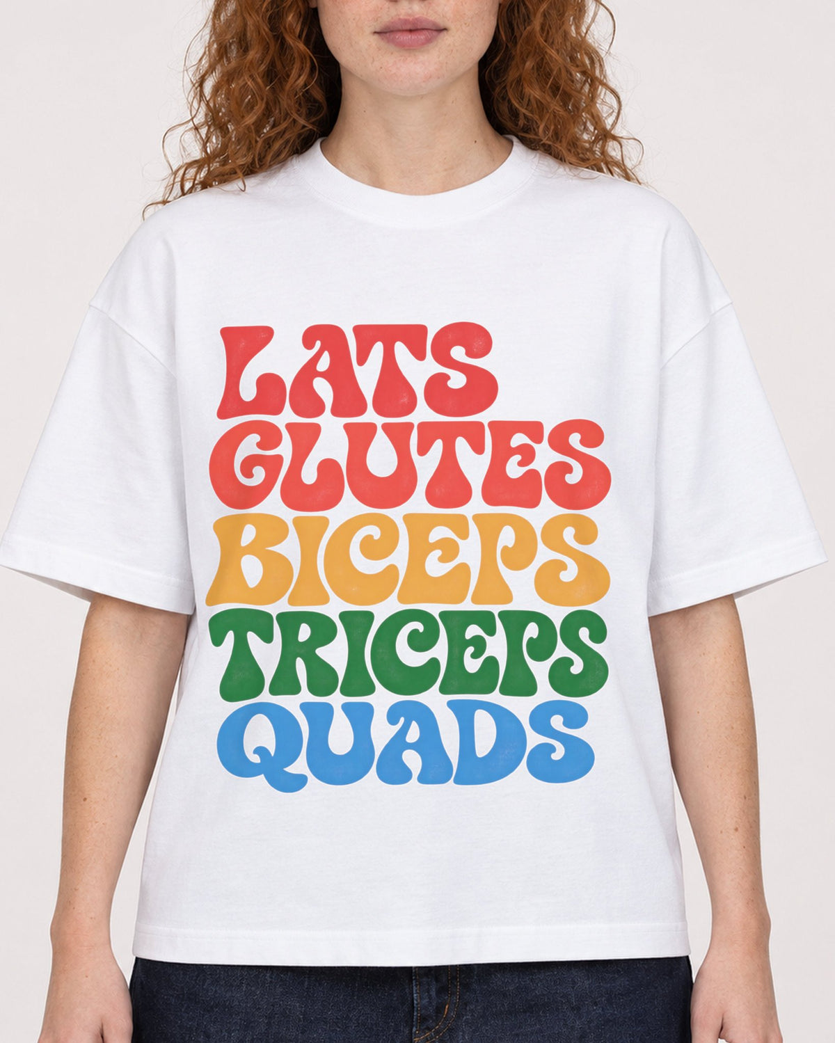 Mockup Boxy Heavyweight Tee White female close-up 09