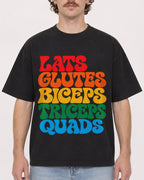 Mockup Boxy Heavyweight Tee Black male close-up 09