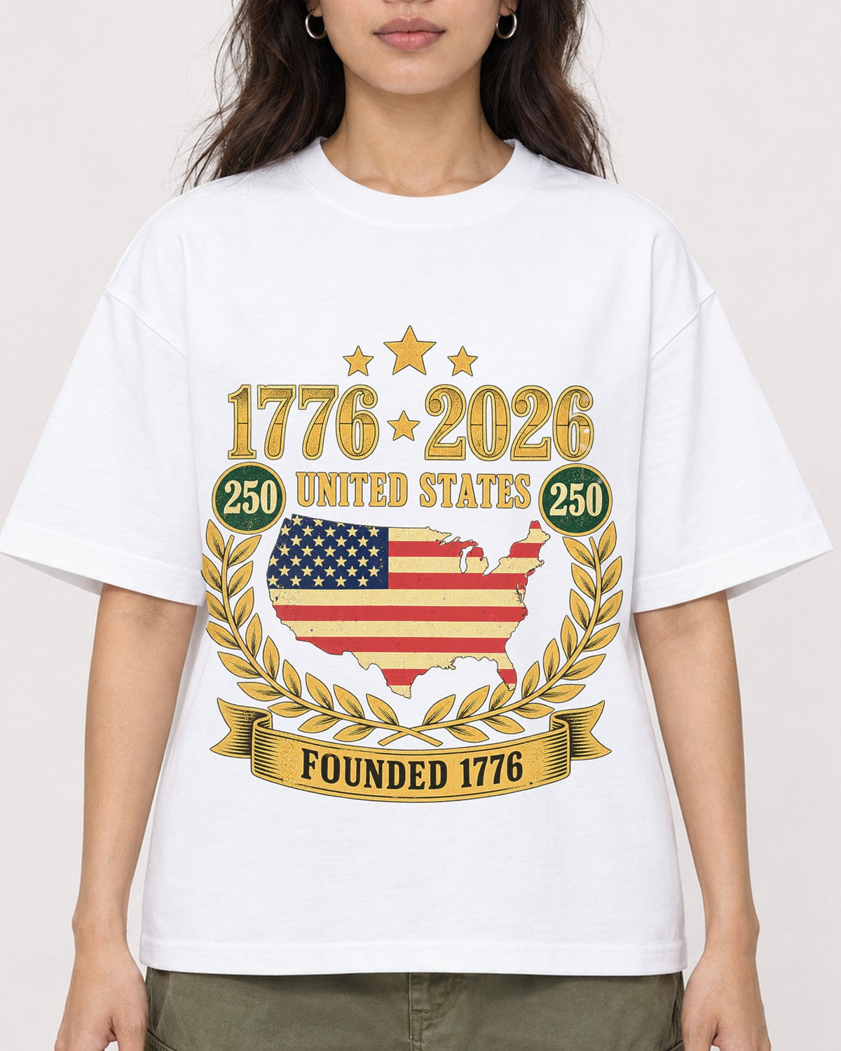 Mockup Boxy Heavyweight Tee White female close-up 02