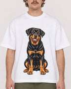 Mockup Boxy Heavyweight Tee White male close-up 09