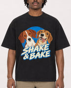 Mockup Boxy Heavyweight Tee Black male close-up 04