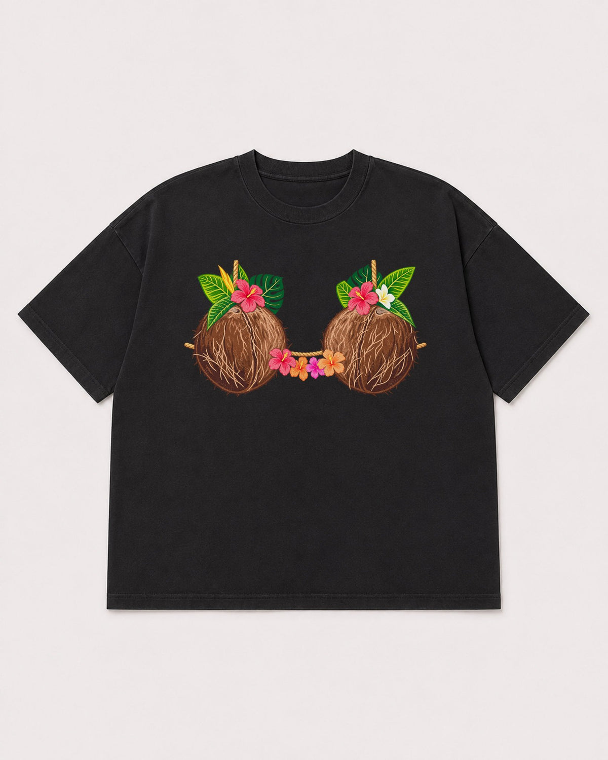 Mockup Boxy Heavyweight Tee Black product
