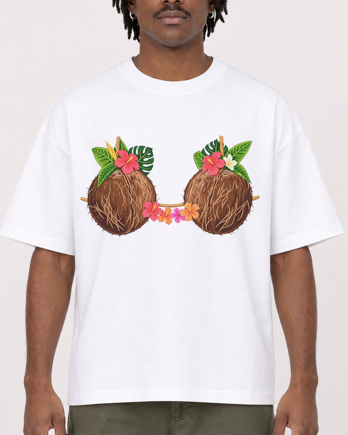Mockup Boxy Heavyweight Tee White male close-up 04