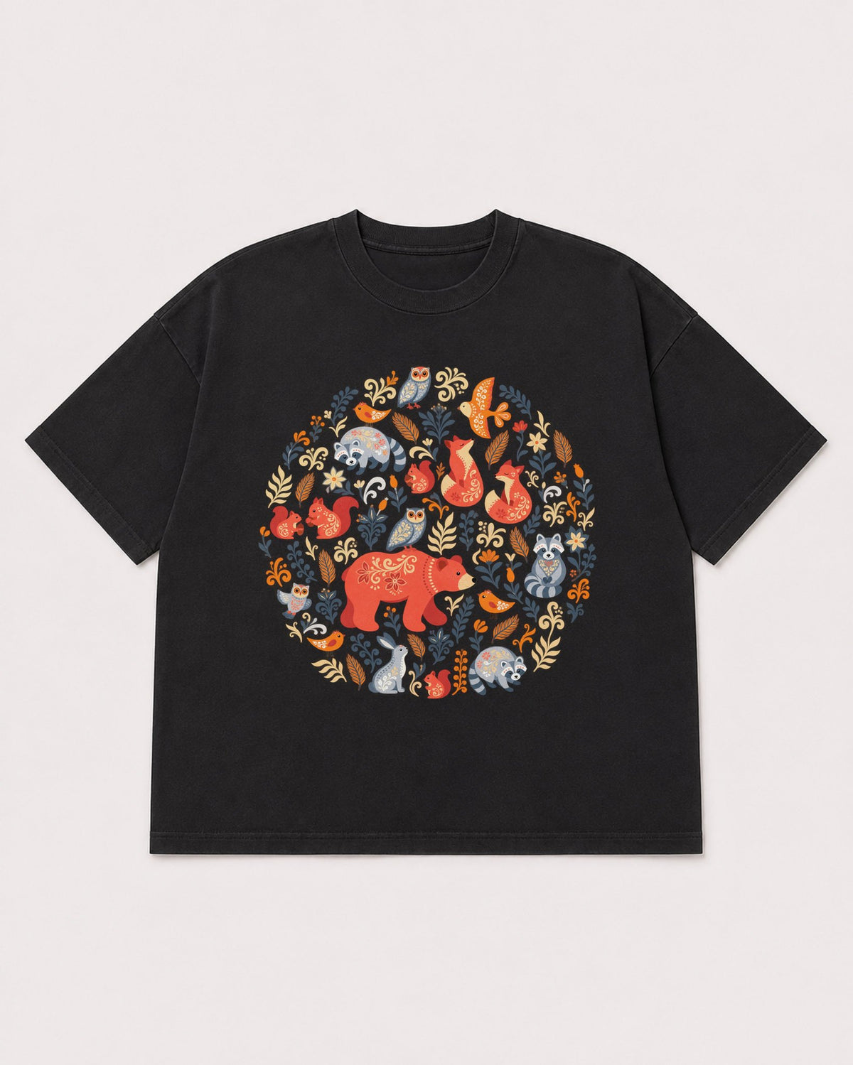 Mockup Boxy Heavyweight Tee Black product