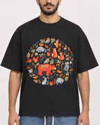 Mockup Boxy Heavyweight Tee Black male close-up 07