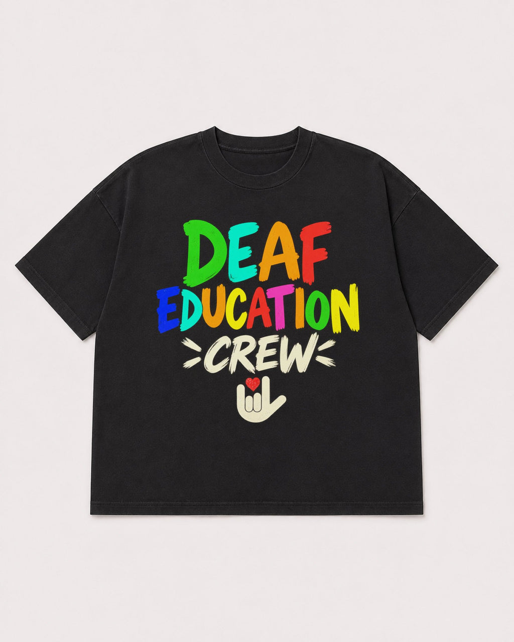 Mockup Boxy Heavyweight Tee Black product
