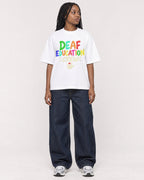 Mockup Boxy Heavyweight Tee White female full-body 04